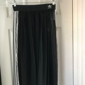 Adidas sheer crinoline black skirt.